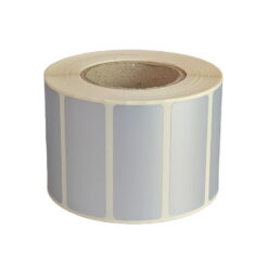 Etikety 50x20mm, PET silver, stříbrná, D40, 1000 ks na roli