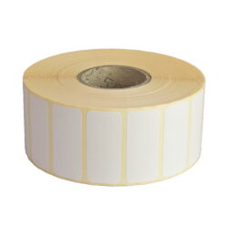 Etiketa 45x20mm, matný bílý samolepicí papír (vellum), bílá, D40, 3000 ks na roli